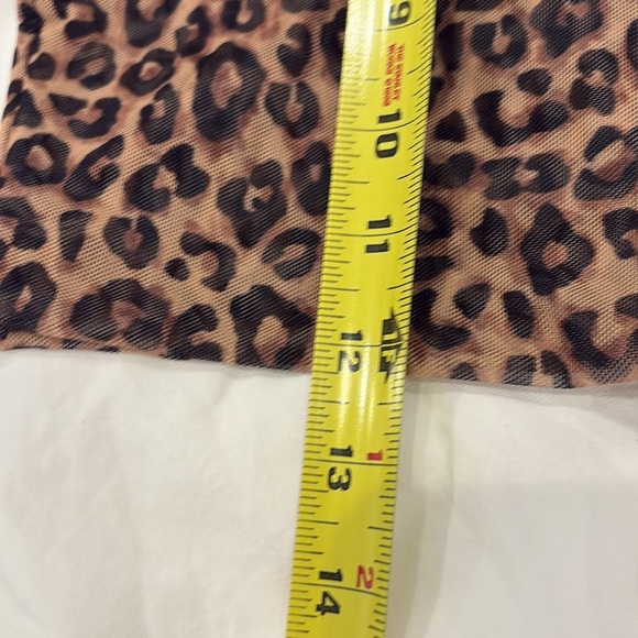 iNAMORATA Tan and Brown Mini Pencil Skirt for Night Out - Picture 3 of 9